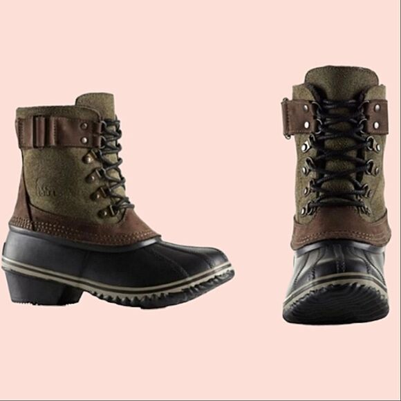 Sorel Unisex Winter Fancy Lace II Boot Waterproof Fleece Lining size 10.5 41.5 - Picture 2 of 9